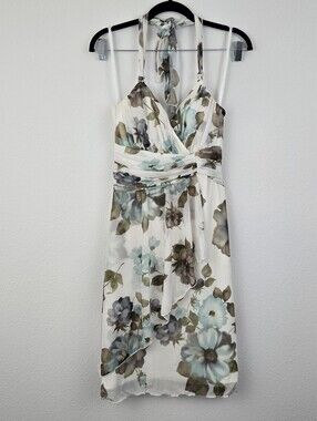 A. Byer Floral Halter Dress